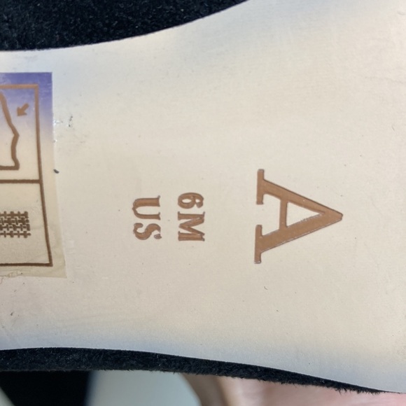 Anthropologie Black Suede Over-The-Knee Boots 1.5” Block Heel Sz 6 Witchy Office - Picture 13 of 16